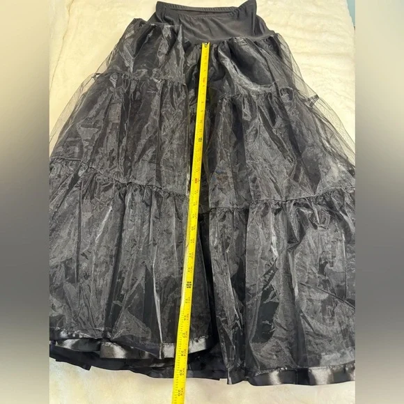 Tulle Petticoat Lightweight Soft Lined High Waist Casual or Costume Maxi Skirt - Picture 12 of 14